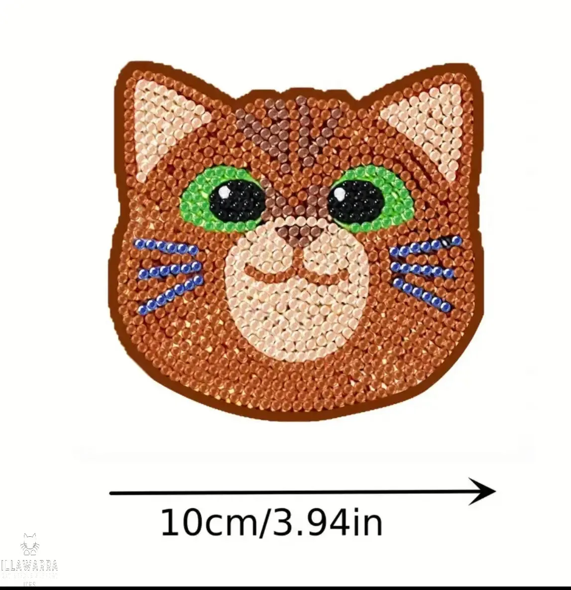 10pcs Diamond Painting Coasters Set - Cat Theme