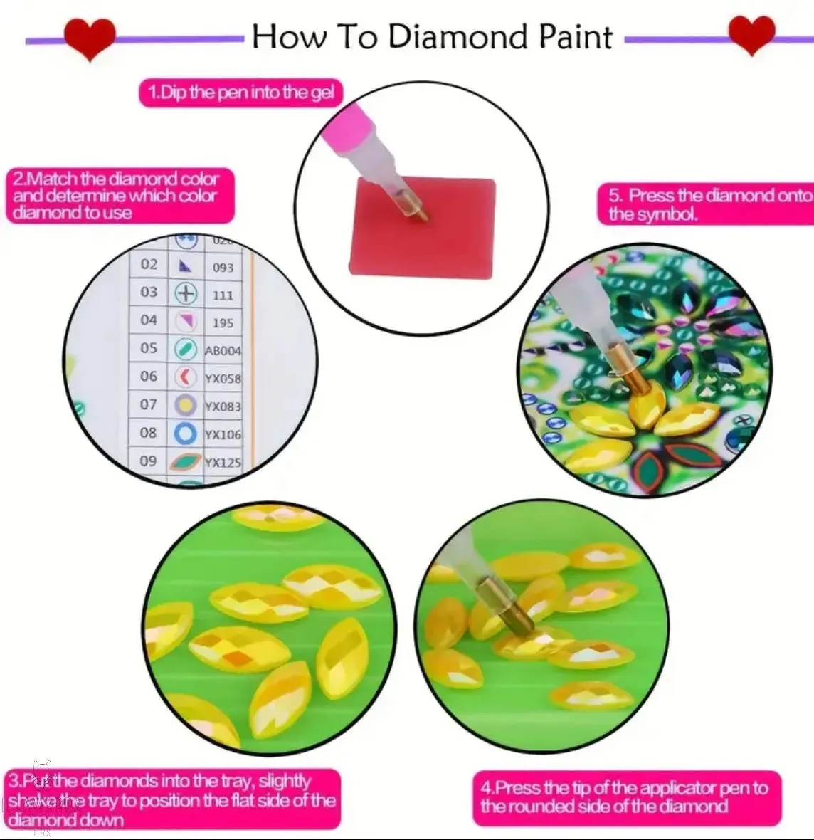 10pcs Diamond Painting Coasters Set - Cat Theme