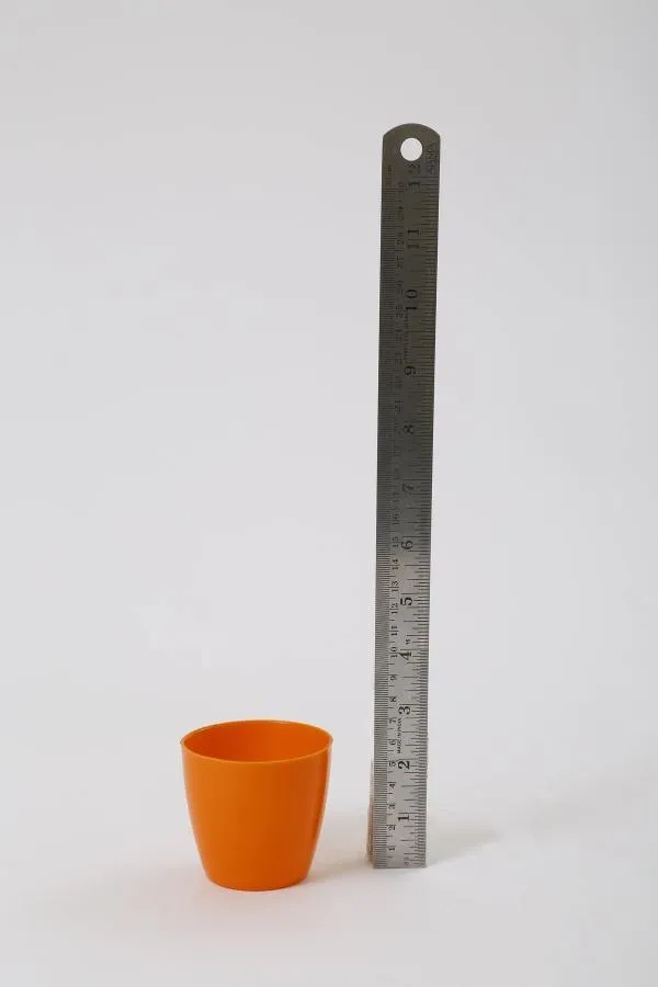 2.5 Inch Orange Singapore Pot (67mm)