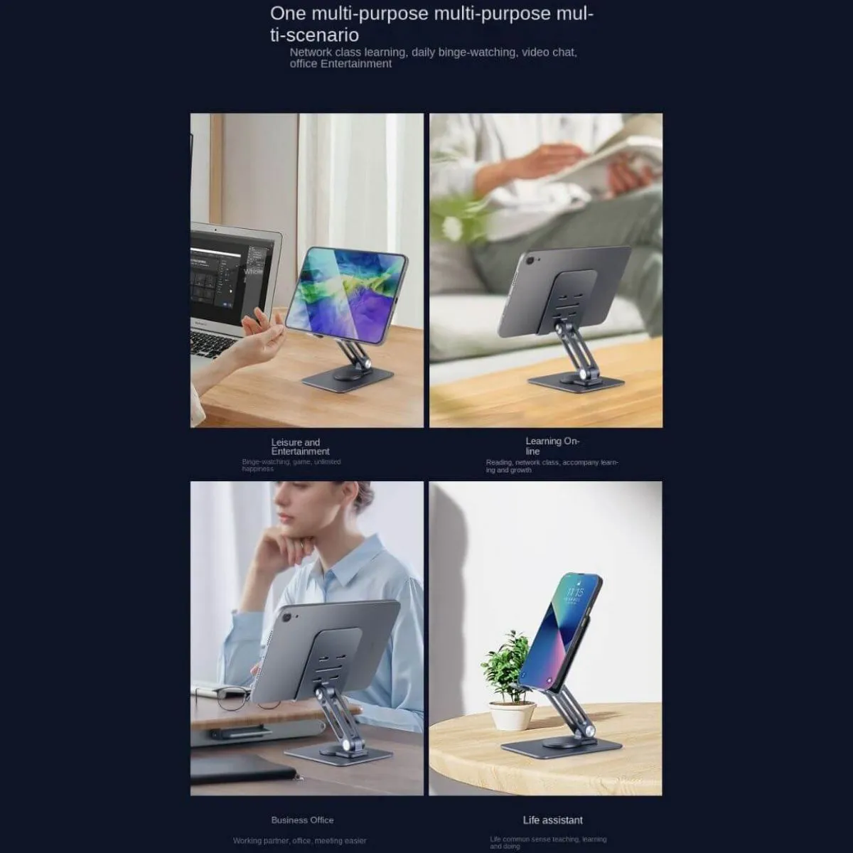 360 Degree Rotating Adjustable Phone Stand