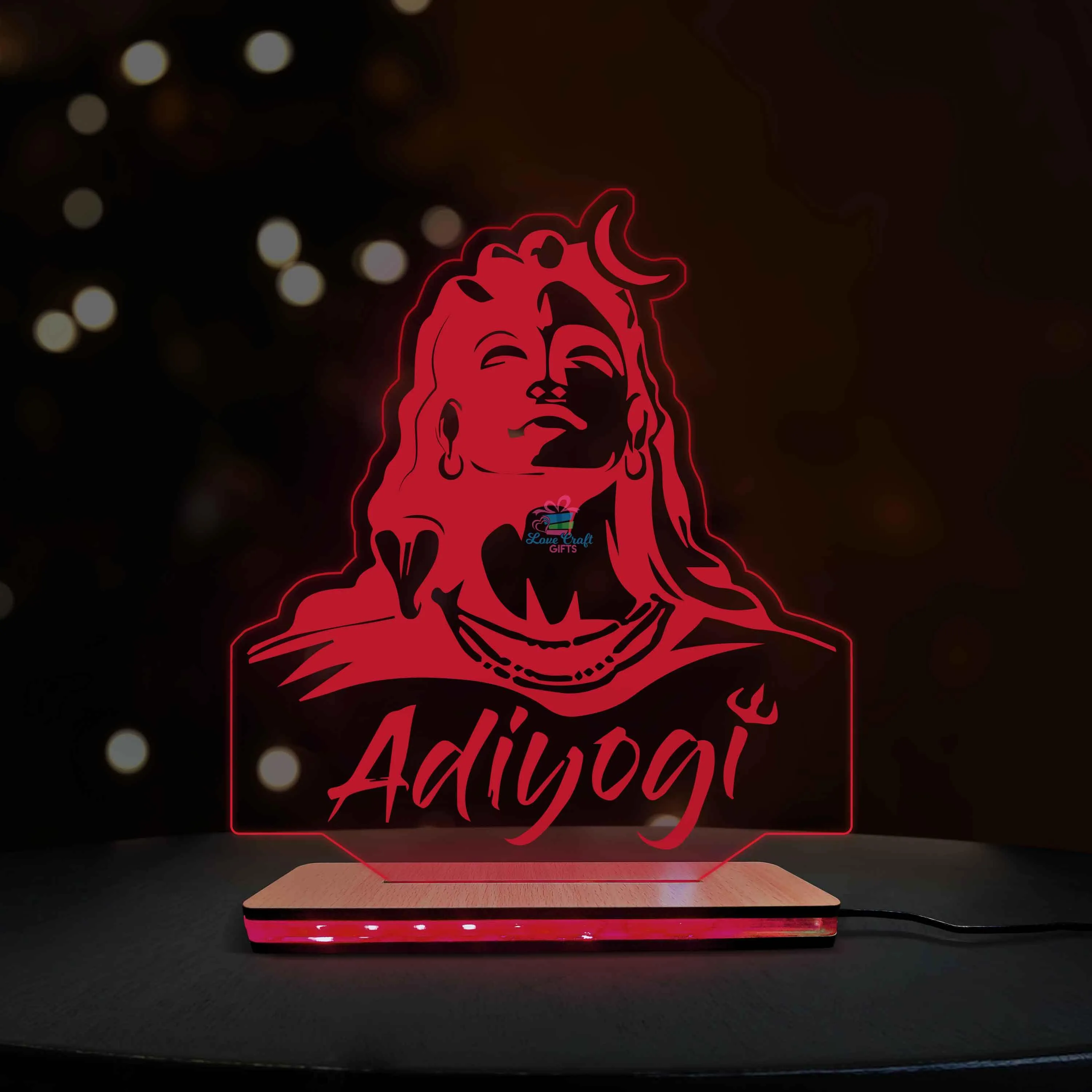 3d Acrylic Adiyogi LED Lamp