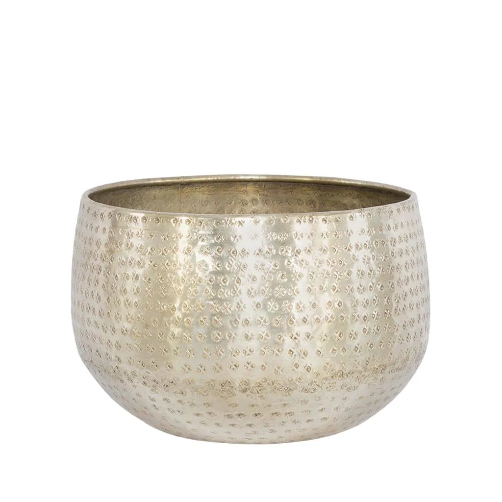 Adonis Silver Carved Bowl/Planter - Large