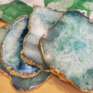 Agate Coasters by Shiva Designs Bespoke