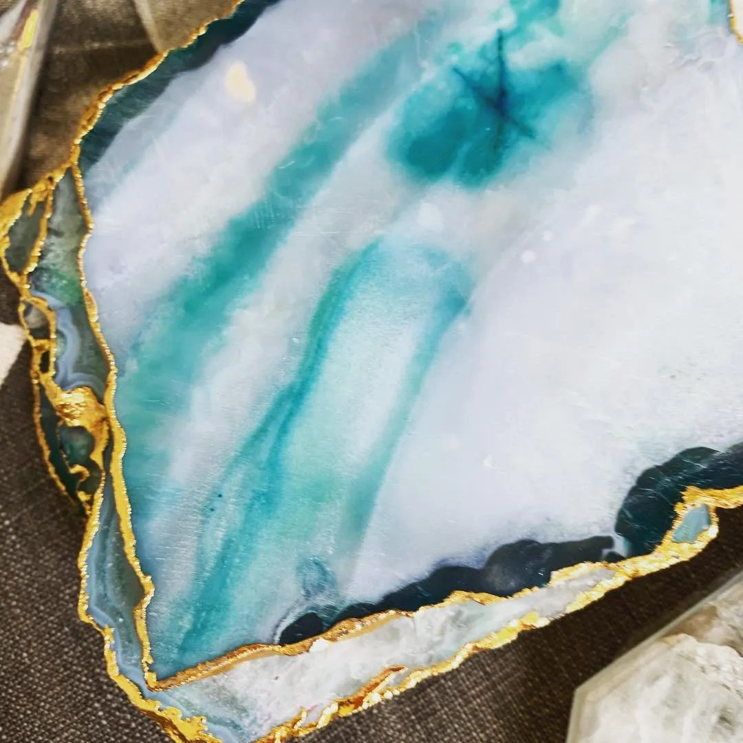 Agate Coasters by Shiva Designs Bespoke