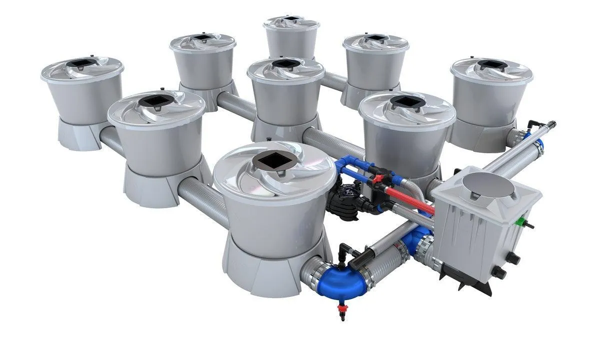 Alien Hydroponics - V-SYSTEM 9 Pot 3 Row Kit