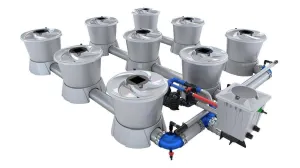 Alien Hydroponics - V-SYSTEM 9 Pot 3 Row Kit