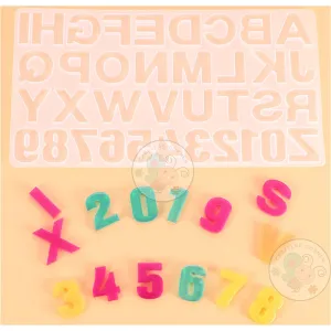 Alphabets & Numbers - Silicon Mould