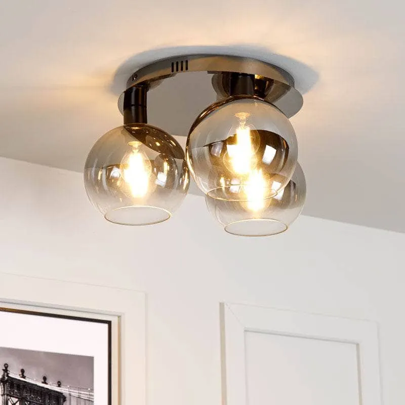 Arkansas Flush Ceiling Light - Black