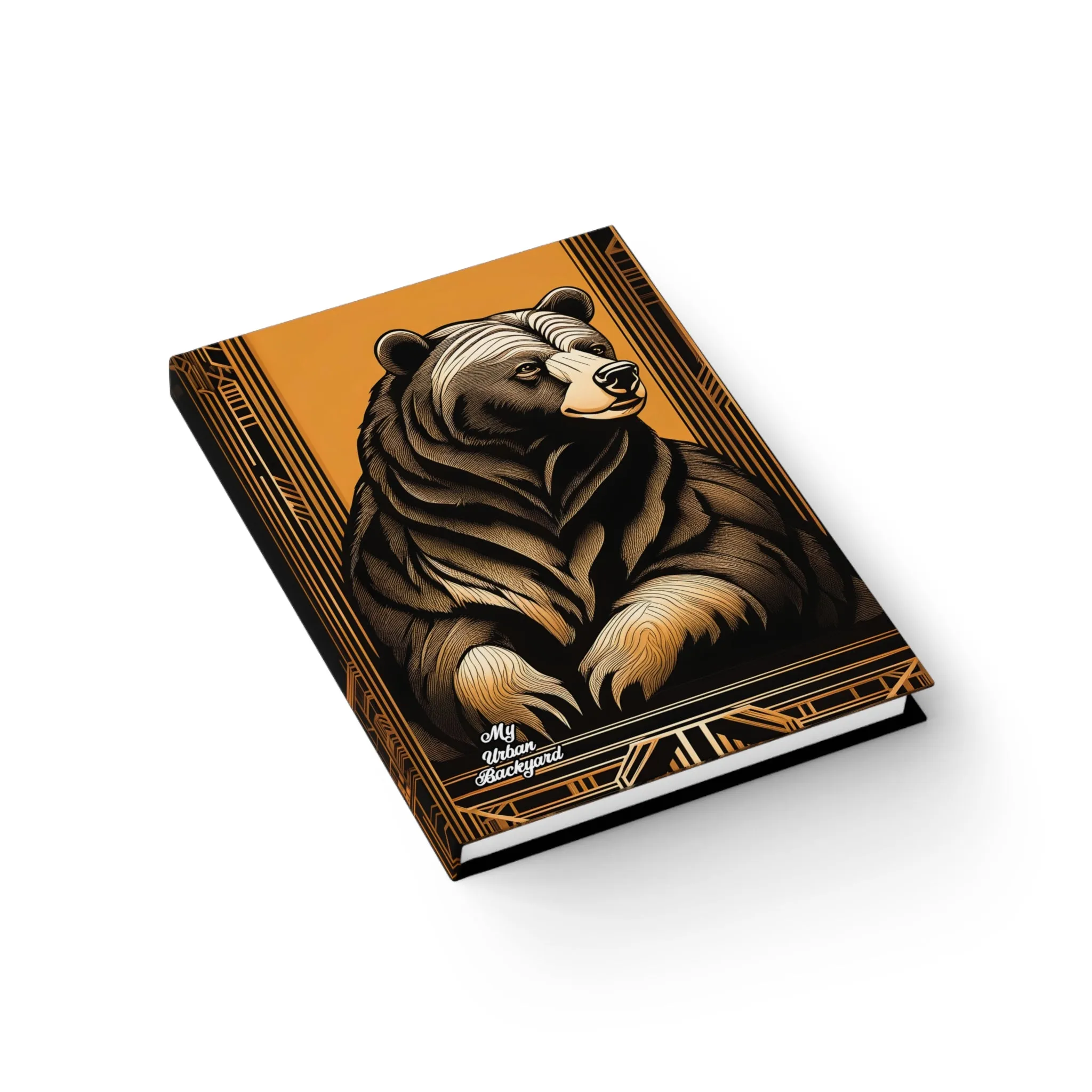 Art Deco Bear, Hardcover Notebook Journal - Write in Style