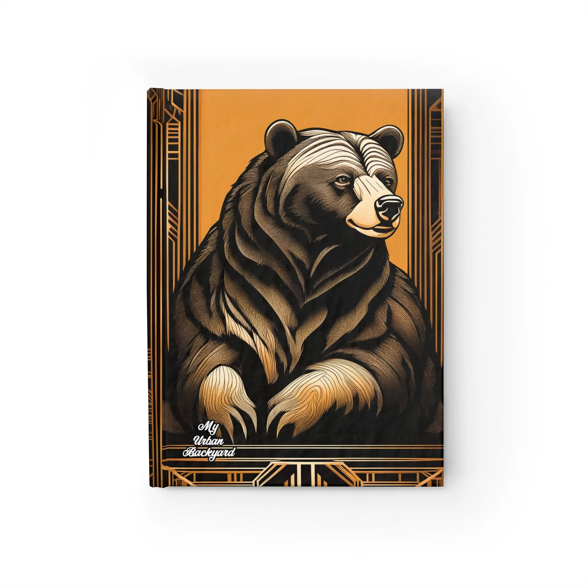 Art Deco Bear, Hardcover Notebook Journal - Write in Style