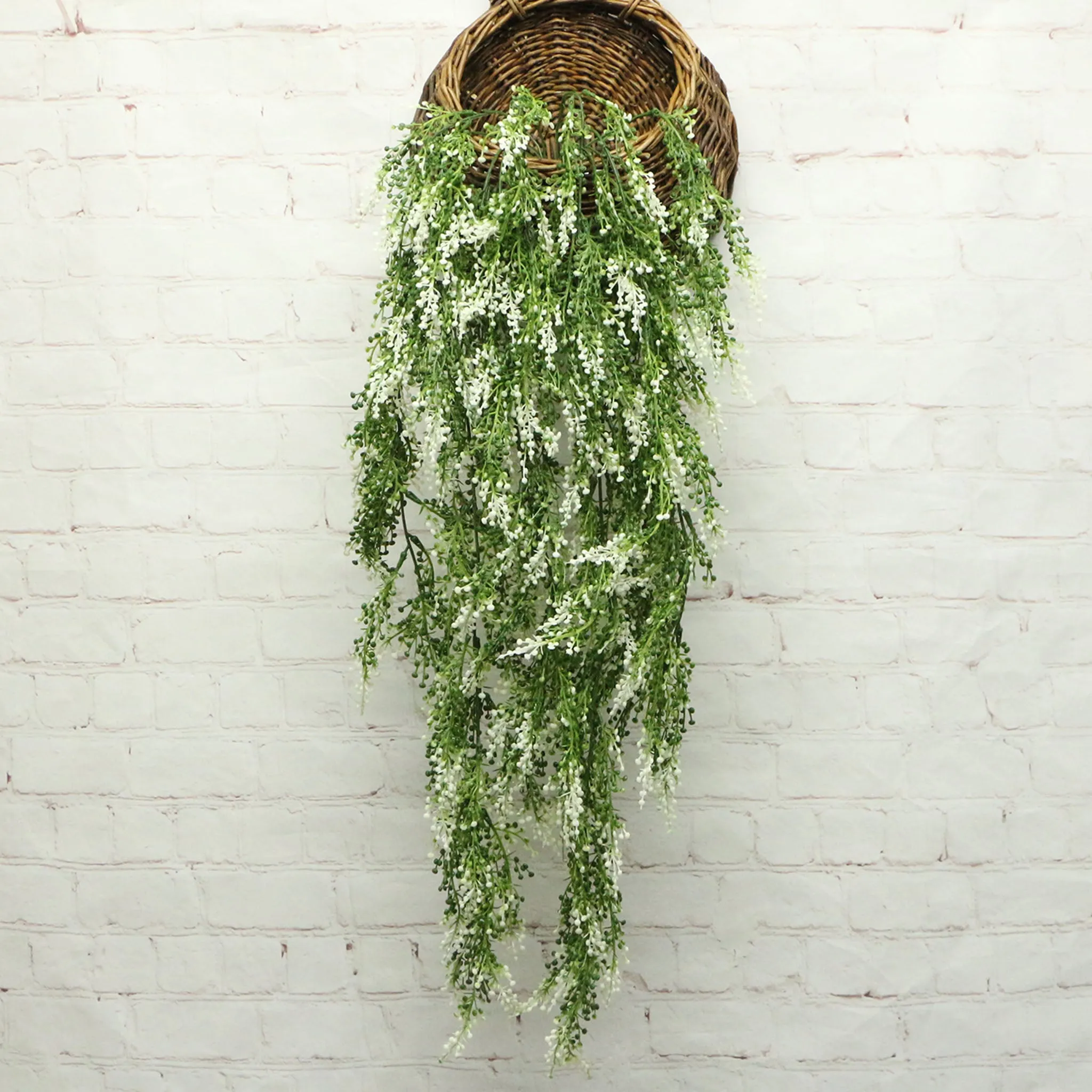 Artificial Hanging Plants for Wall Basket Planters