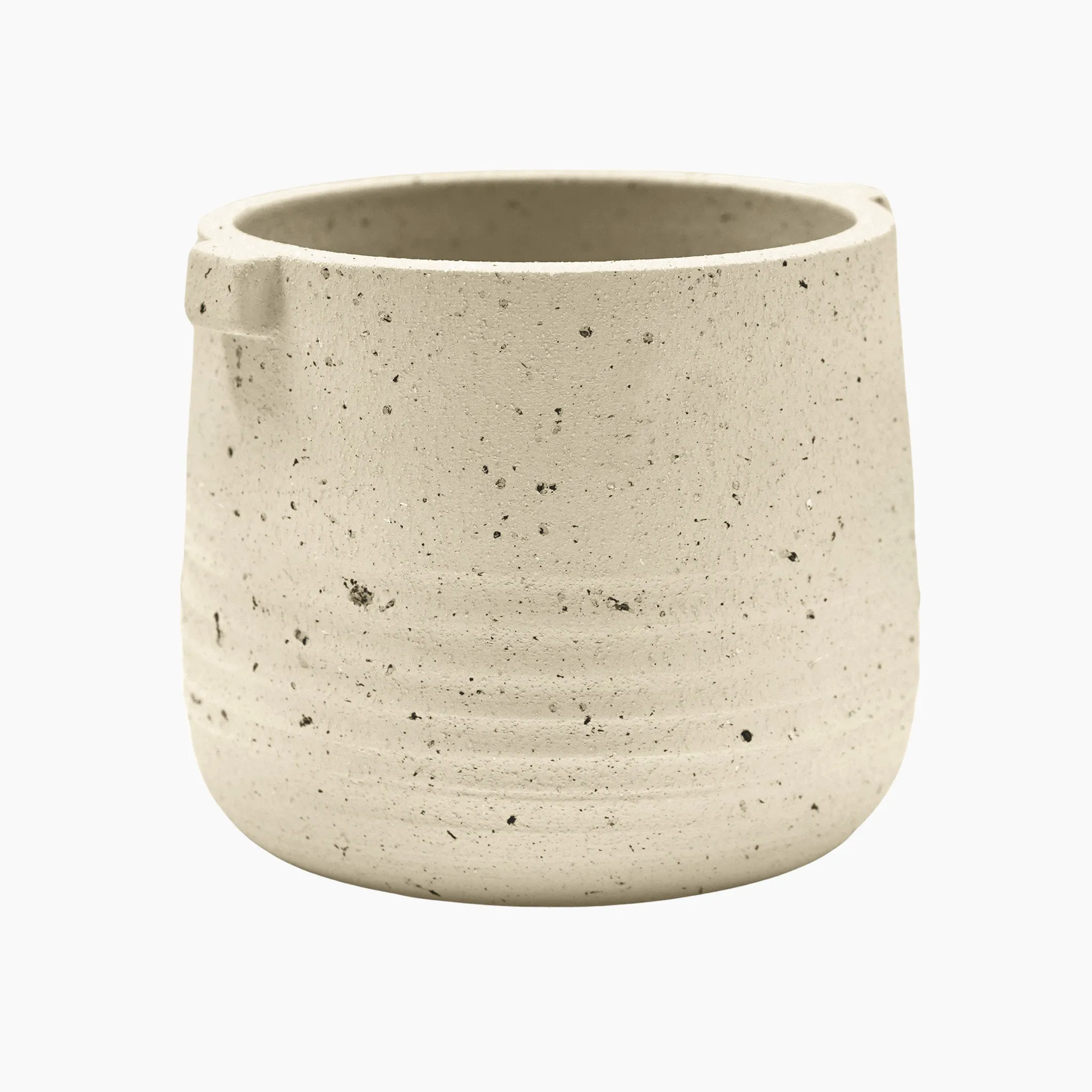 Aurora Terrazzo Handle Large Planter in Oat