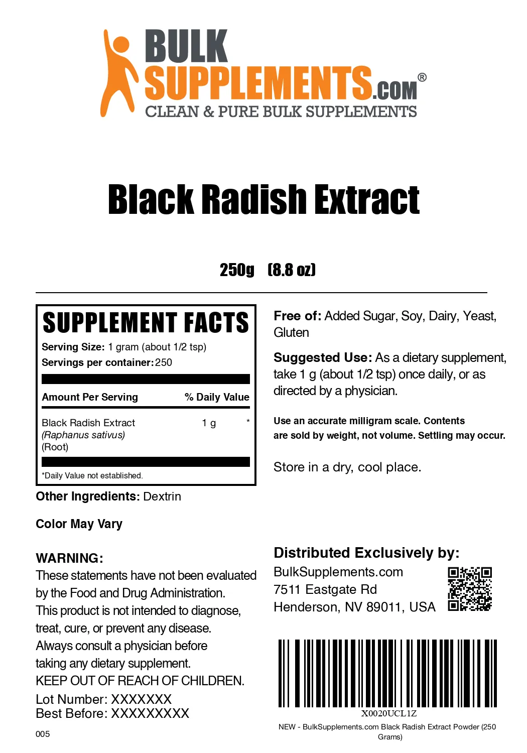Black Radish Extract Powder