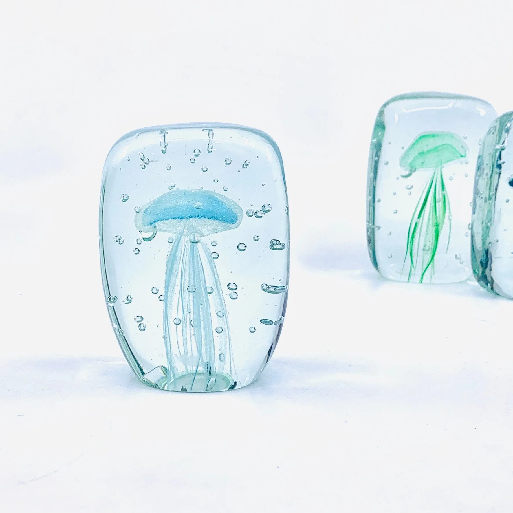 Block Glow in the Dark Jellyfish Paperweight 5, Blue