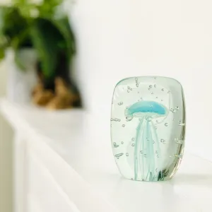 Block Glow in the Dark Jellyfish Paperweight 5, Blue