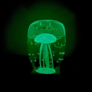 Block Glow in the Dark Jellyfish Paperweight 6, Green