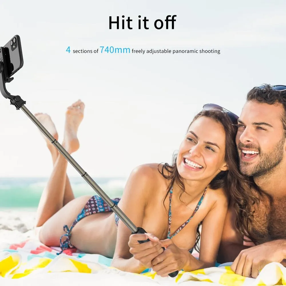 Bluetooth Remote Selfie Stick with Tripod and Phone Holder