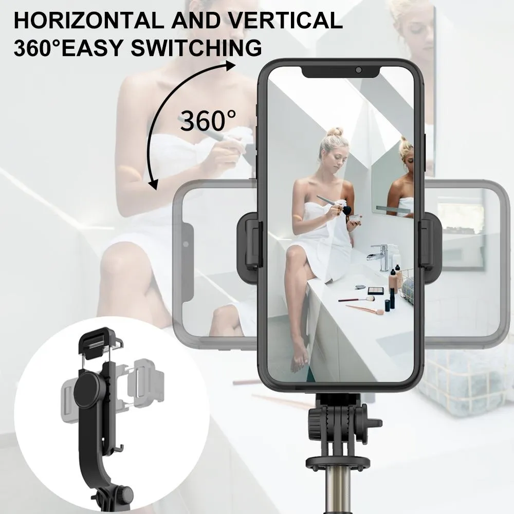 Bluetooth Remote Selfie Stick with Tripod and Phone Holder