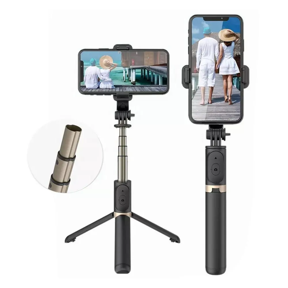 Bluetooth Remote Selfie Stick with Tripod and Phone Holder
