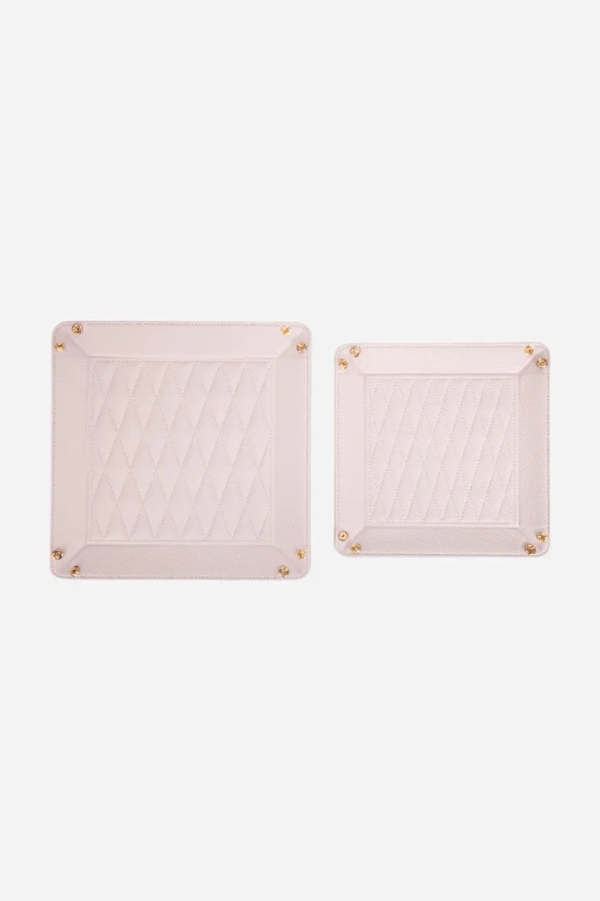 BROUK & CO. Leah 2 Piece Quilted Throw All Pale Pink