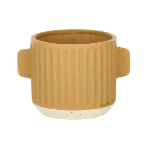 Burrow Ceramic Pot 16x12x11cm Mustard