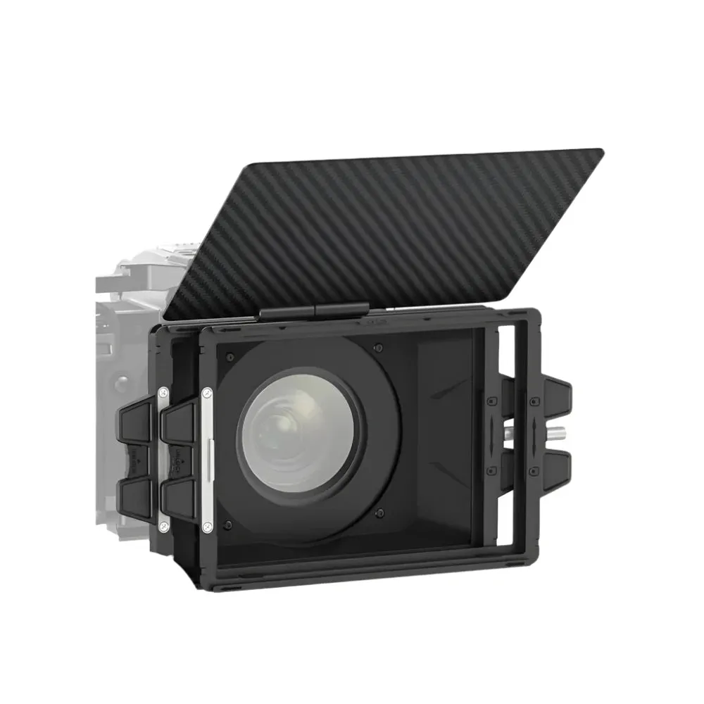 Carbon Fiber Mini Matte Box with 2 Filter Trays & 4 Lens Ring Adapters 67/72/77/82mm