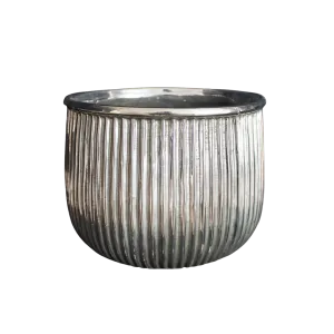 CERAMIC 24X24X18 SILVER