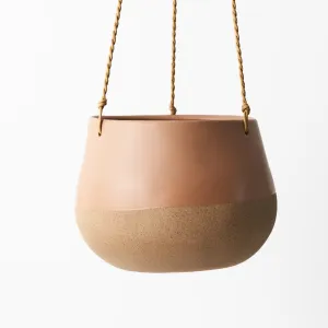 Ceramic Bowl Iosetta Hanging Pot (16.5cmH x 21.5cmD) - Nude