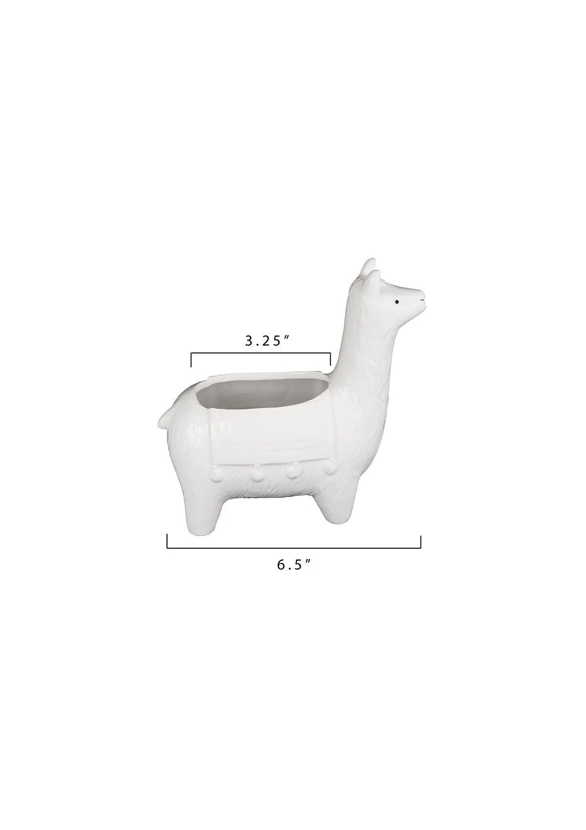 Ceramic Llama Planter