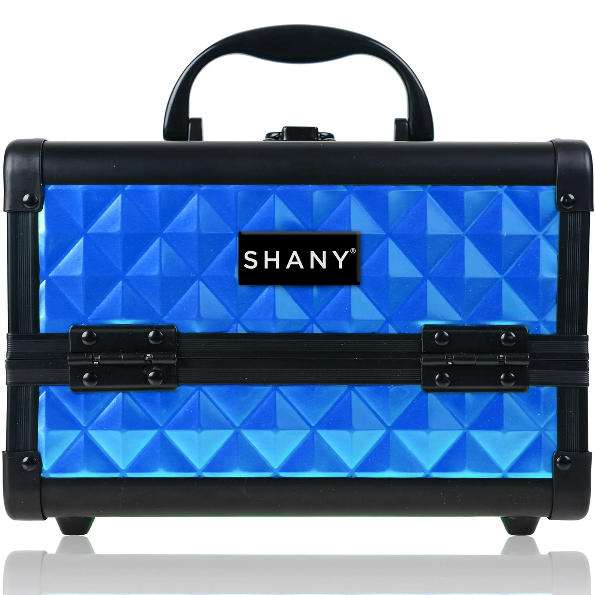 Chic Makeup Train Case with Mirror