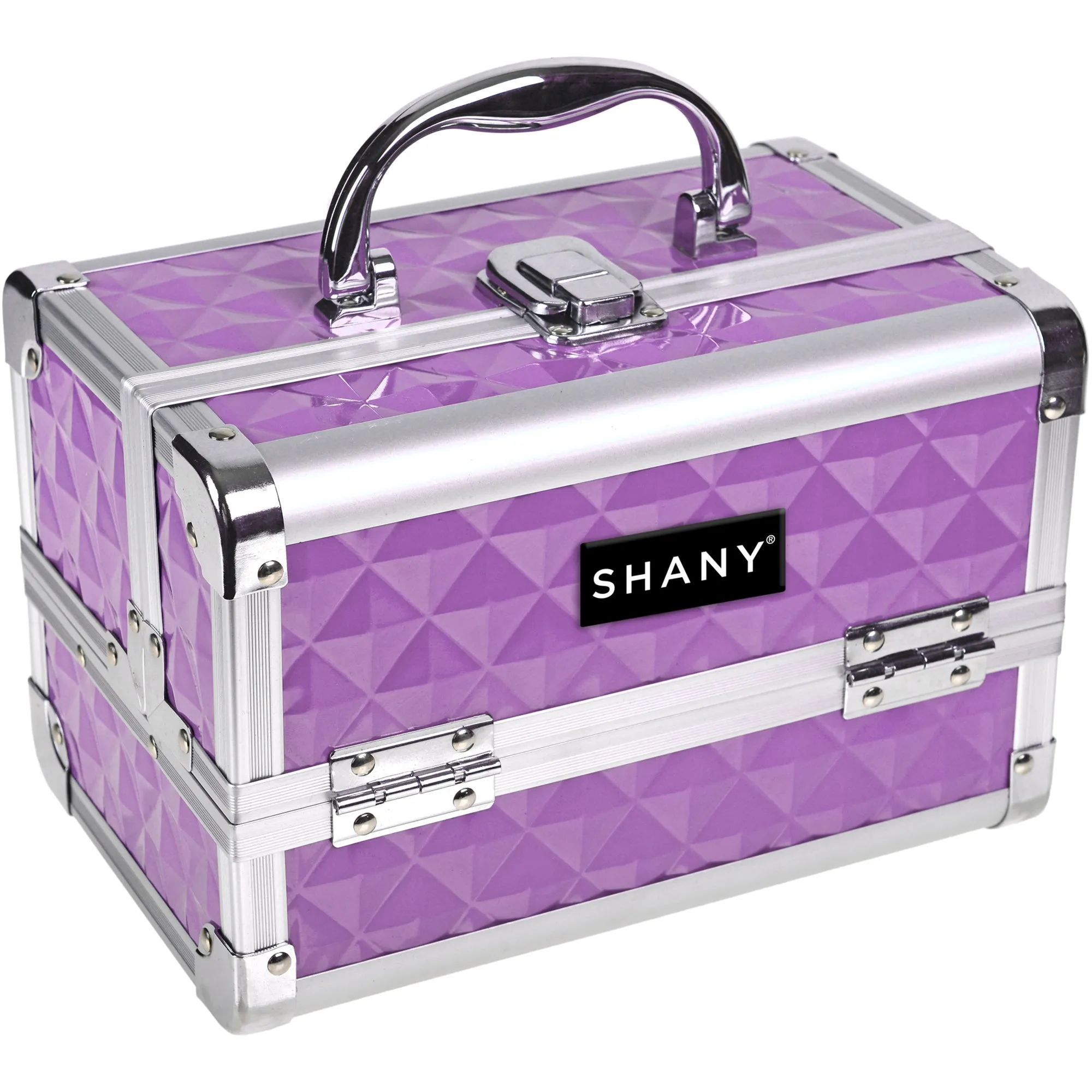 Chic Makeup Train Case with Mirror