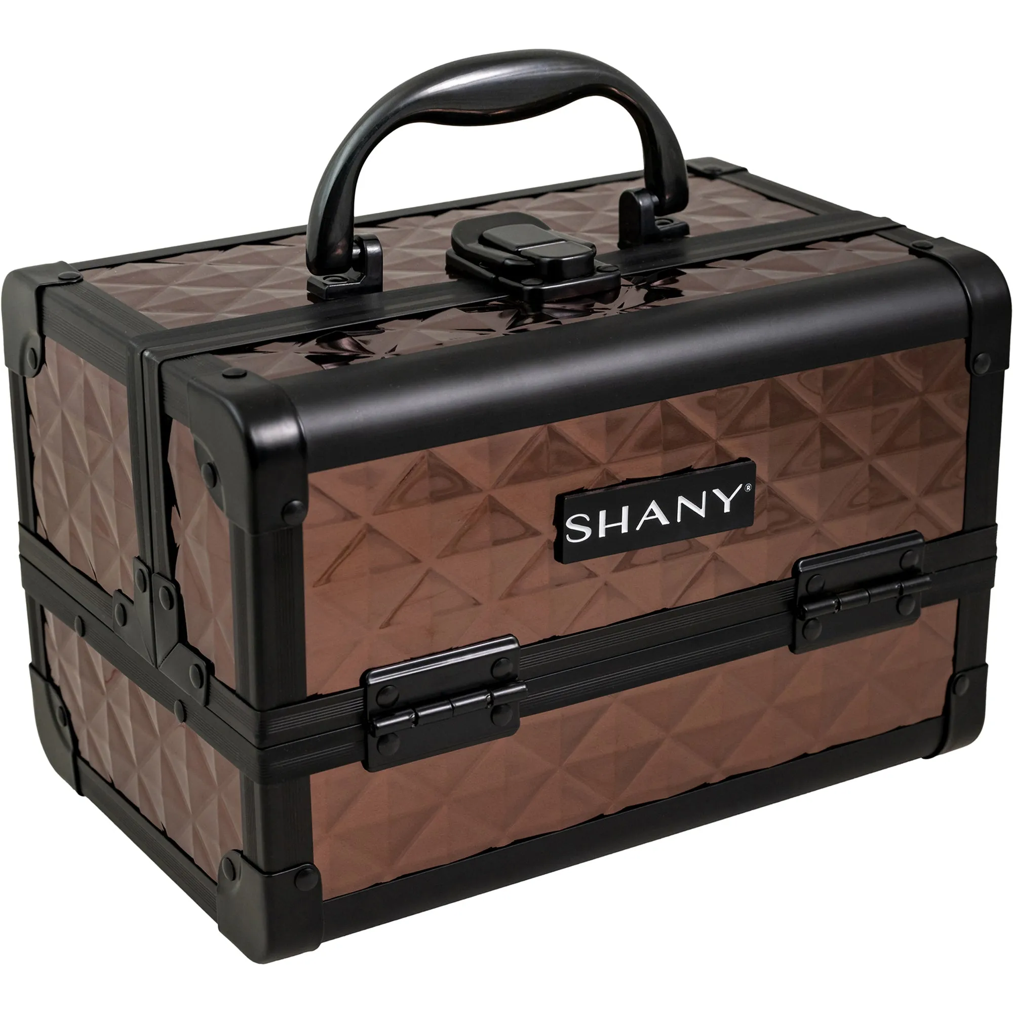 Chic Makeup Train Case with Mirror