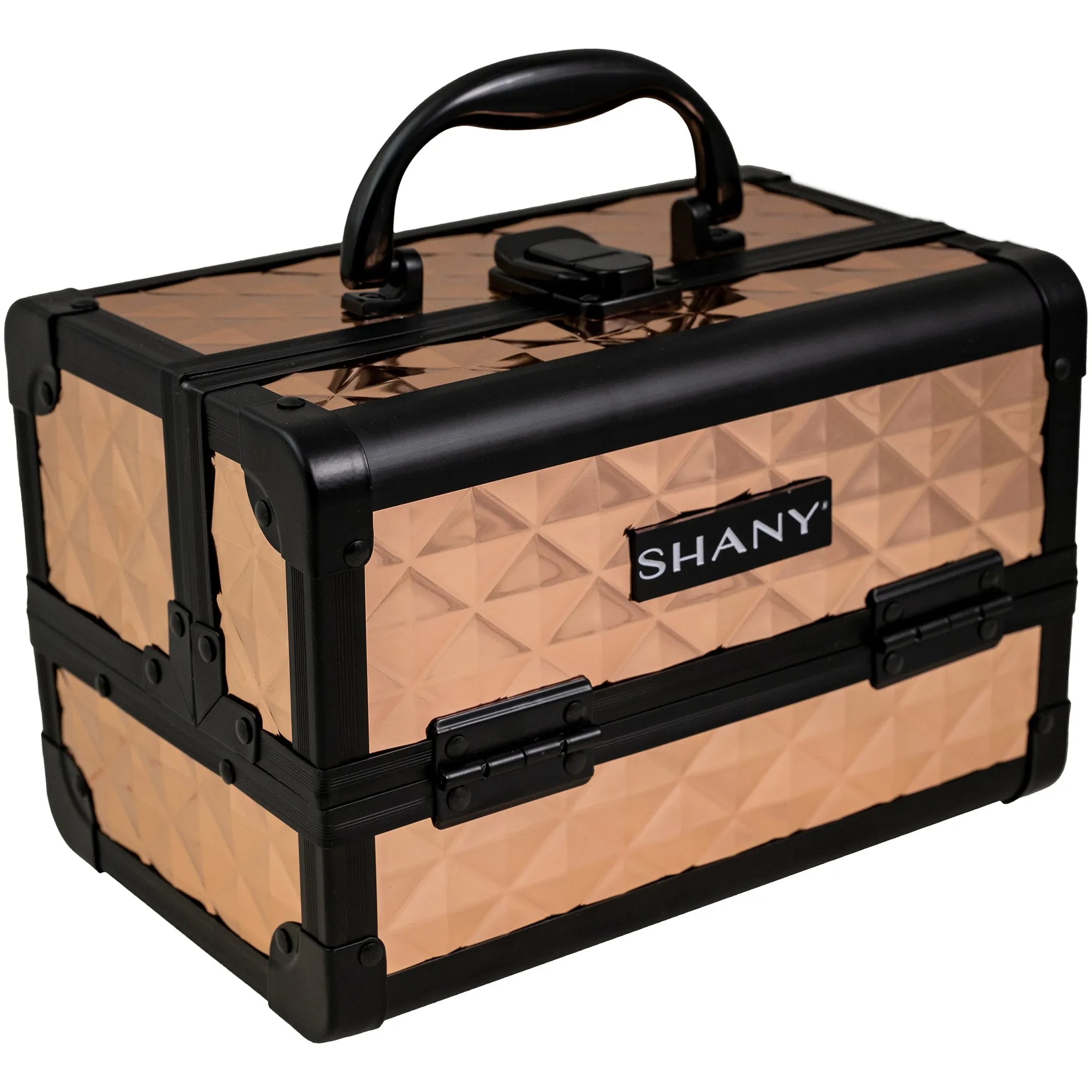 Chic Makeup Train Case with Mirror