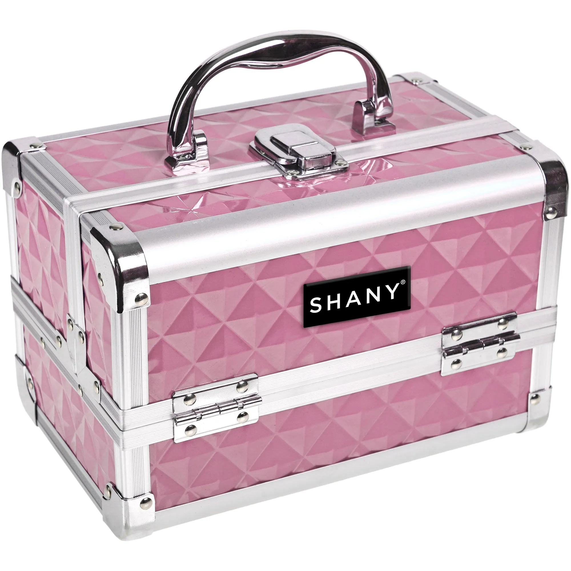 Chic Makeup Train Case with Mirror