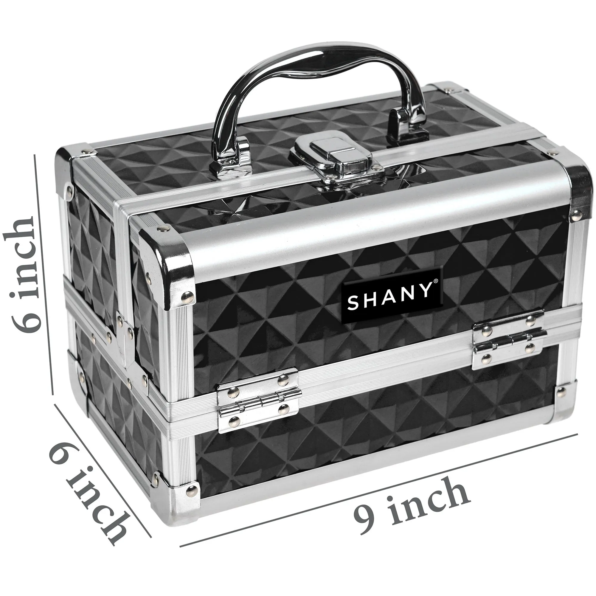 Chic Makeup Train Case with Mirror