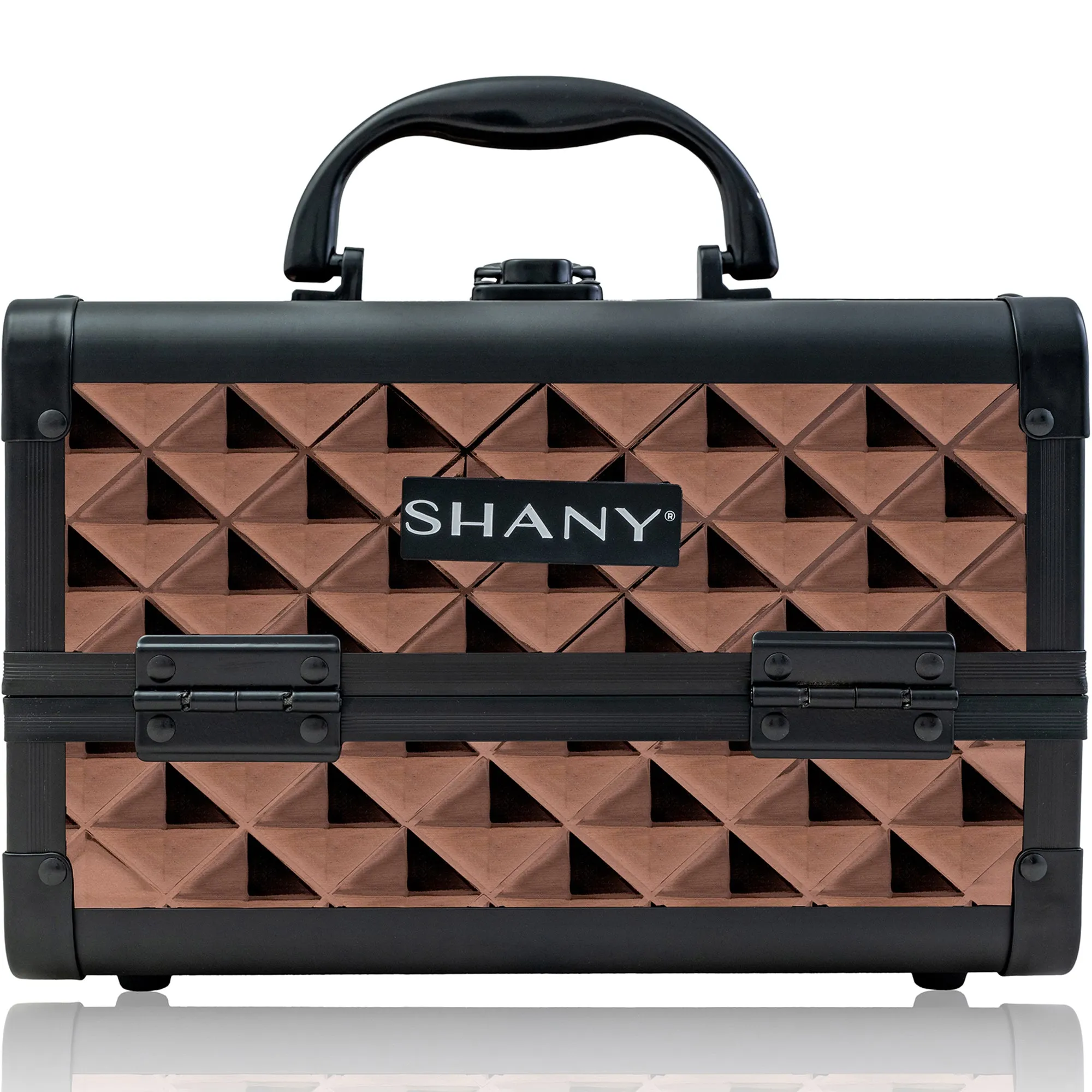 Chic Makeup Train Case with Mirror