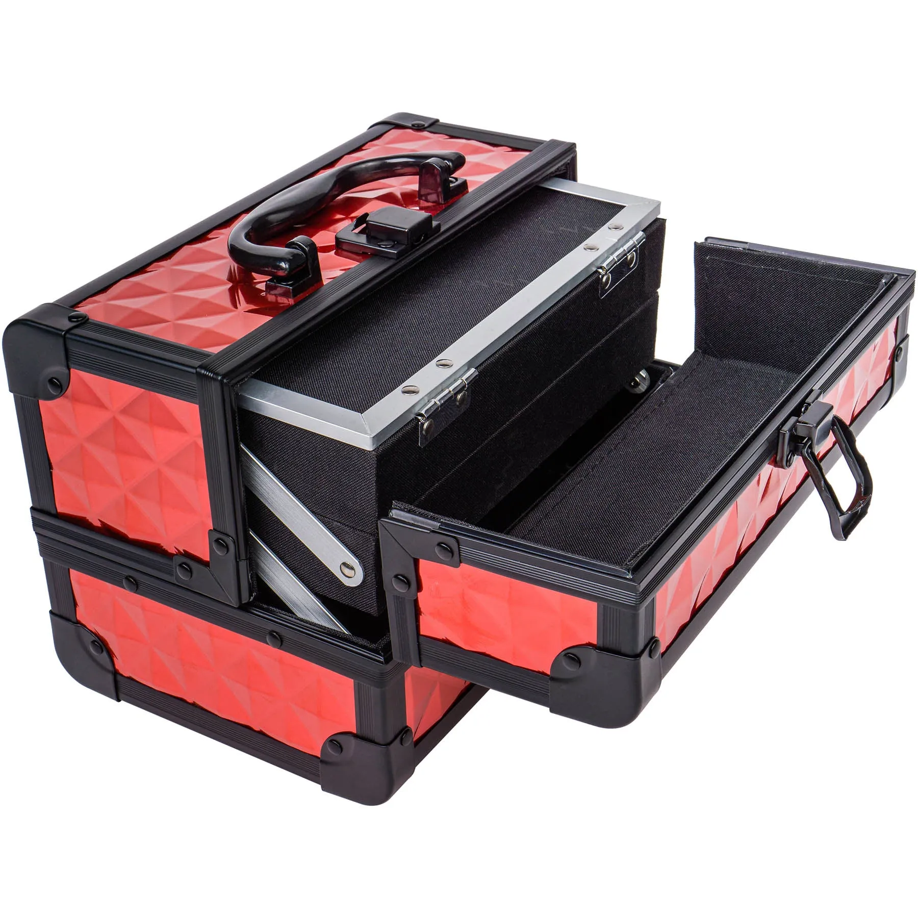 Chic Makeup Train Case with Mirror