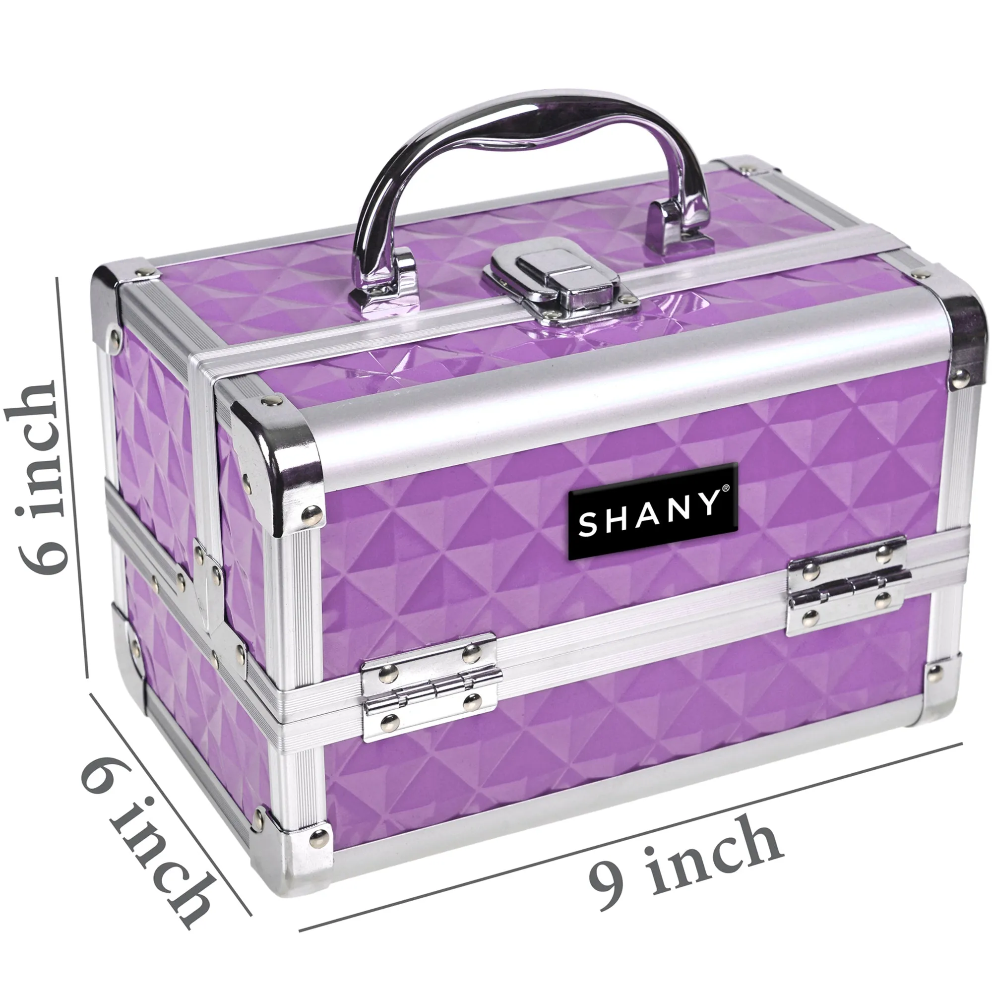 Chic Makeup Train Case with Mirror
