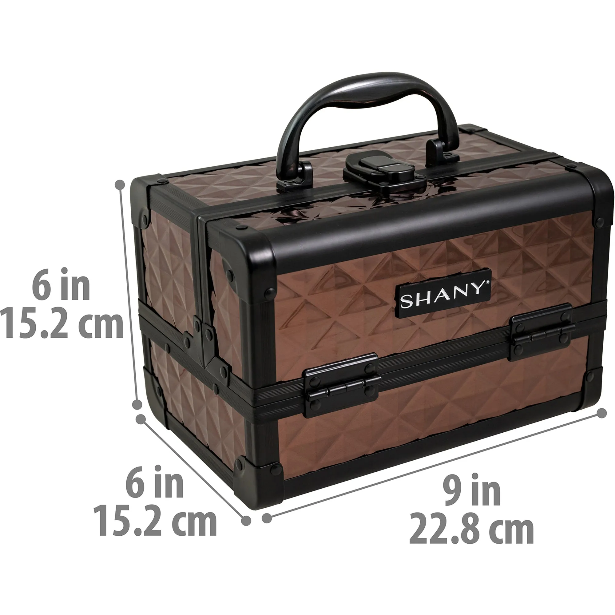 Chic Makeup Train Case with Mirror