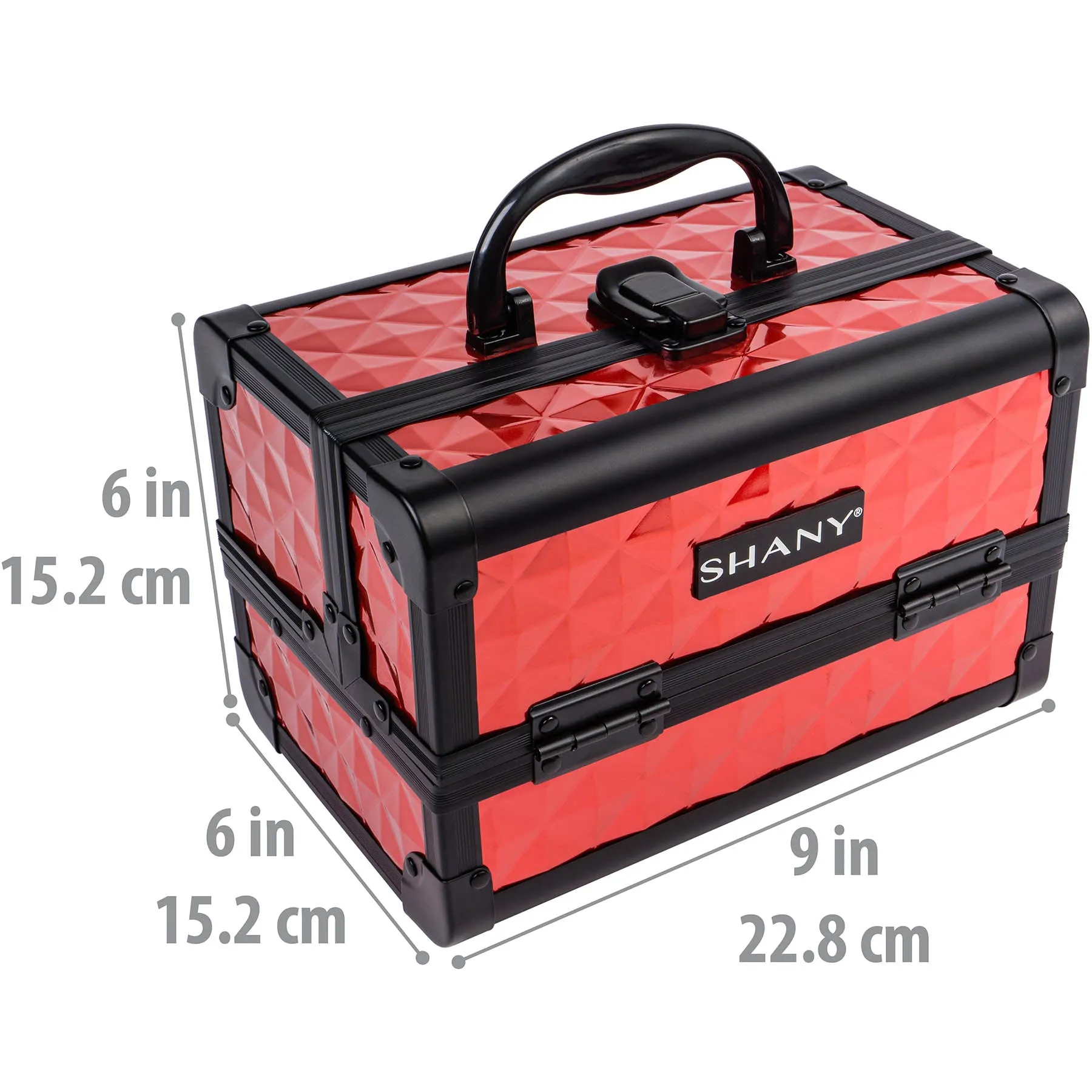 Chic Makeup Train Case with Mirror