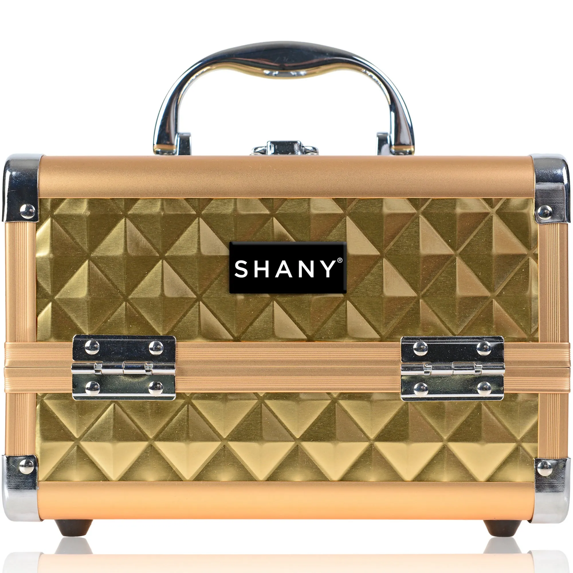 Chic Makeup Train Case with Mirror