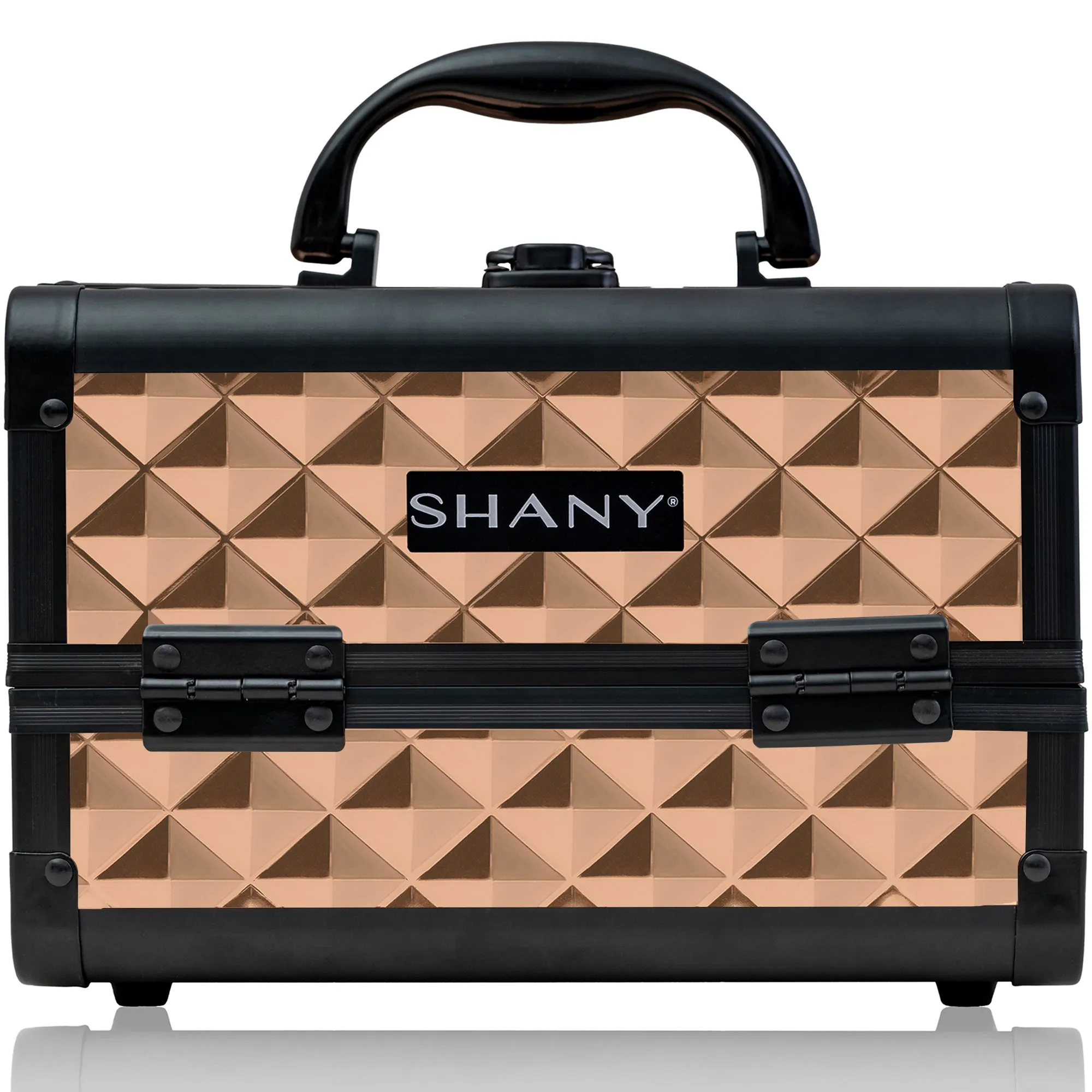 Chic Makeup Train Case with Mirror