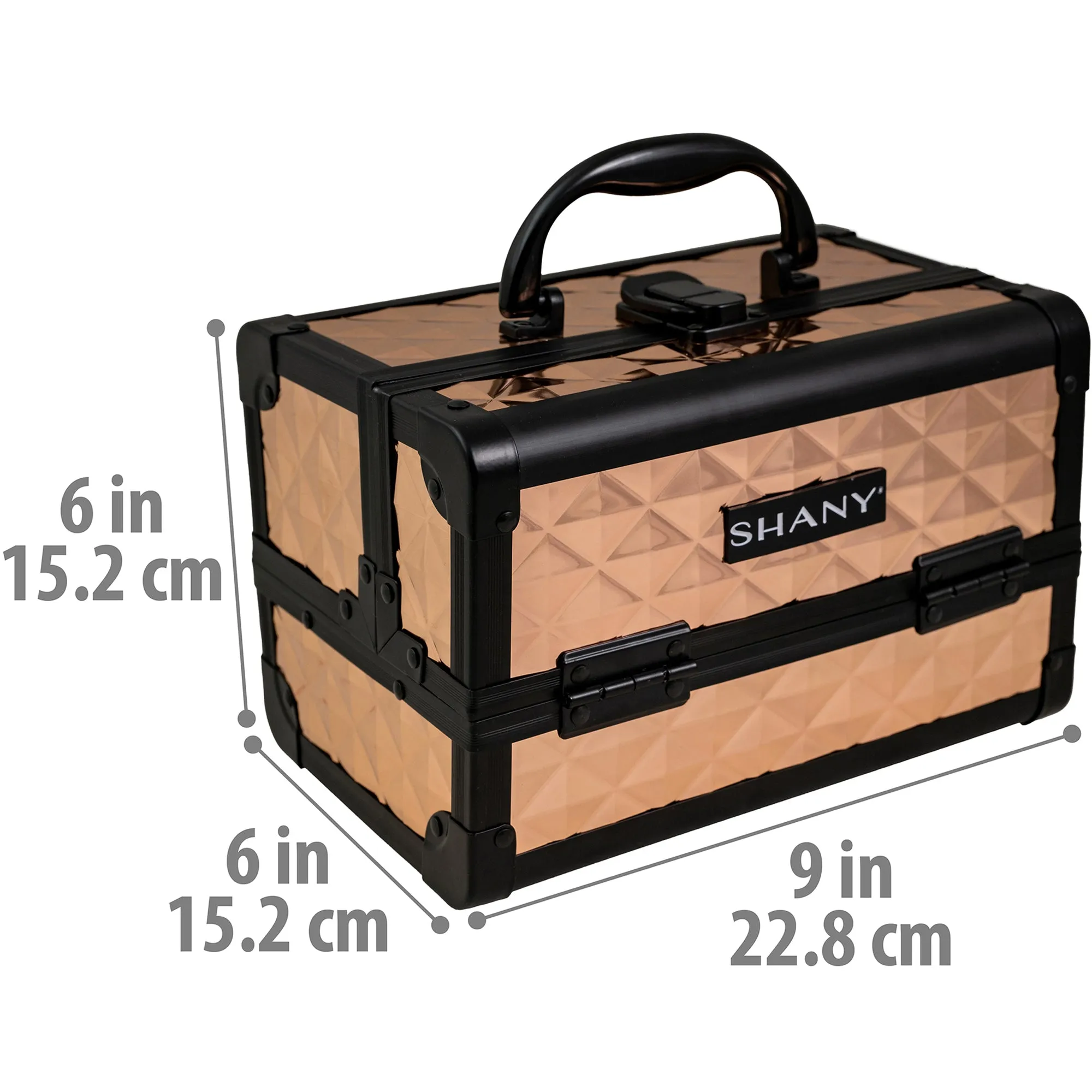 Chic Makeup Train Case with Mirror