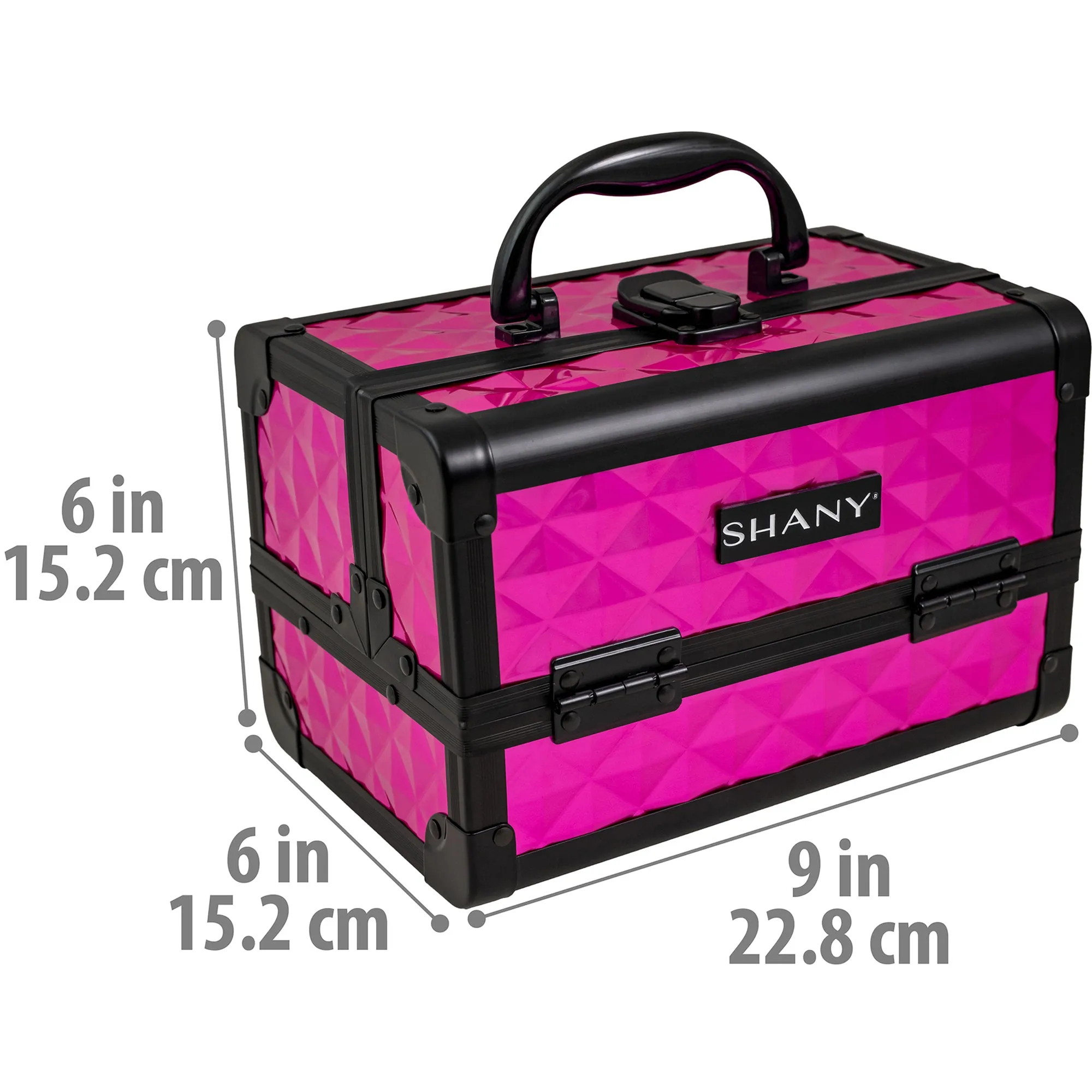 Chic Makeup Train Case with Mirror