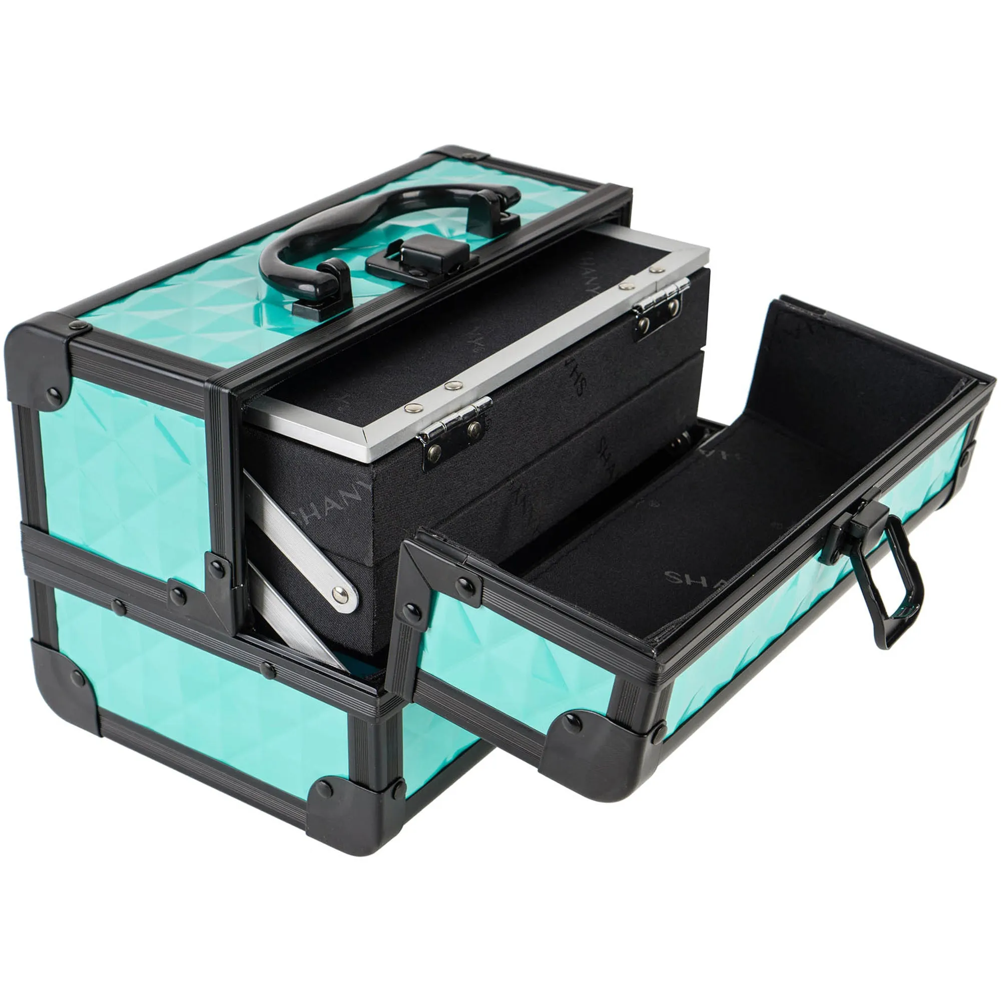 Chic Makeup Train Case with Mirror
