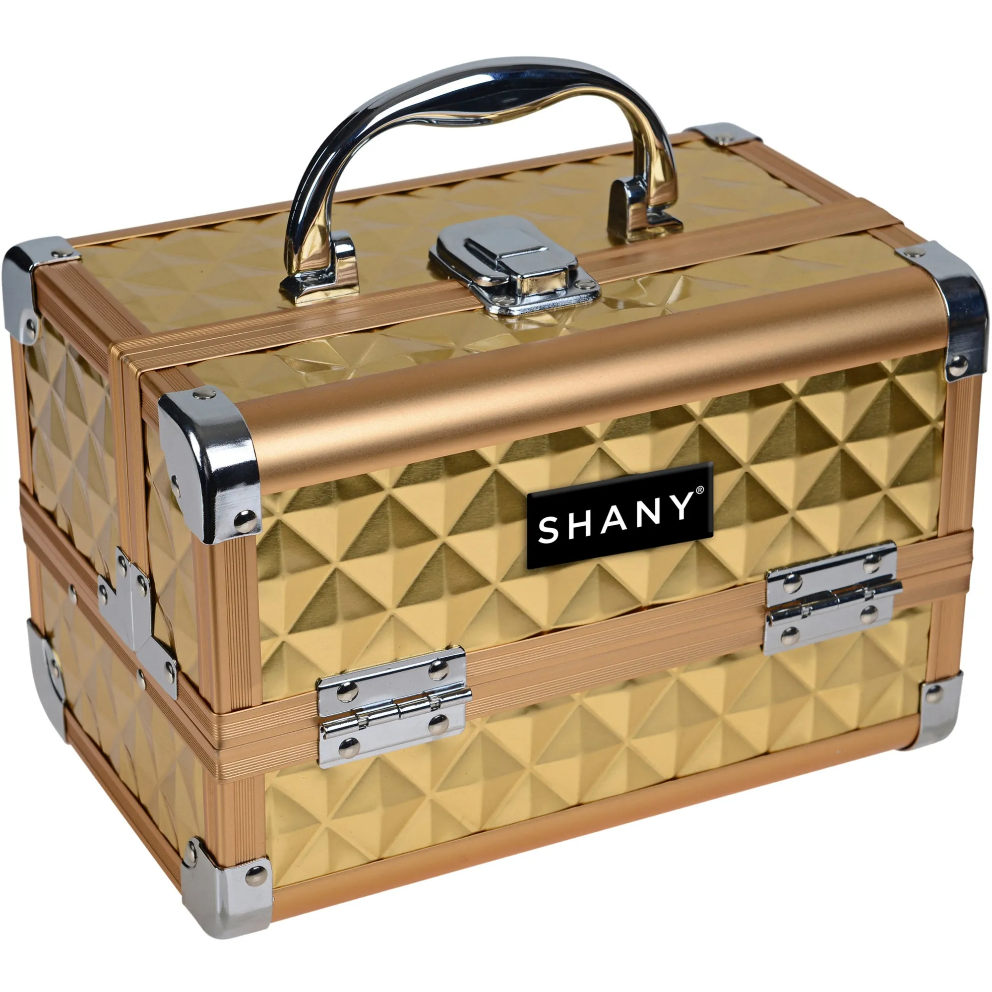 Chic Makeup Train Case with Mirror