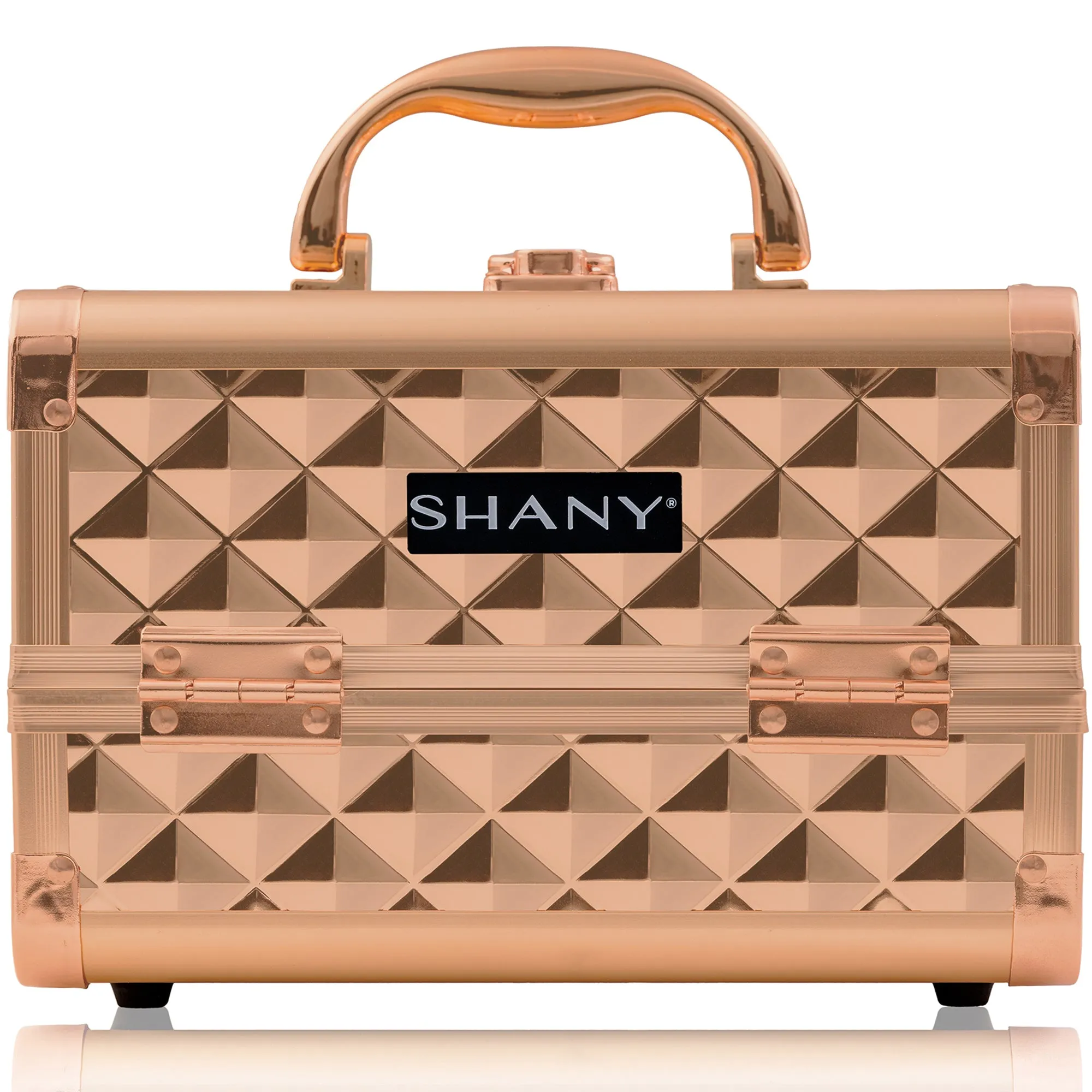Chic Makeup Train Case with Mirror