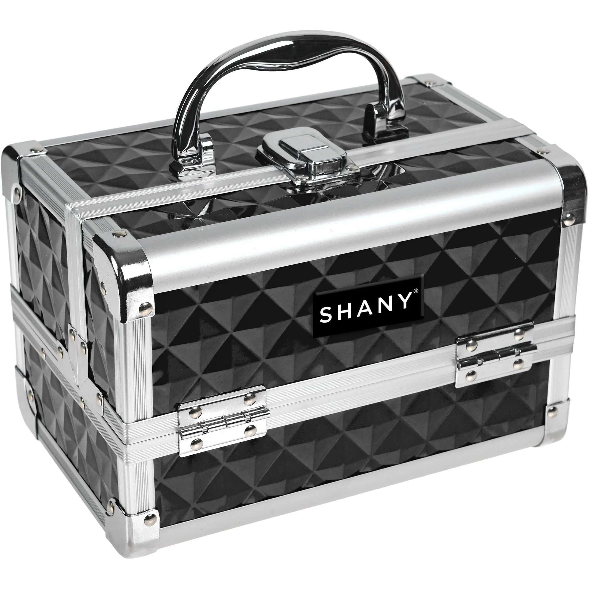 Chic Makeup Train Case with Mirror