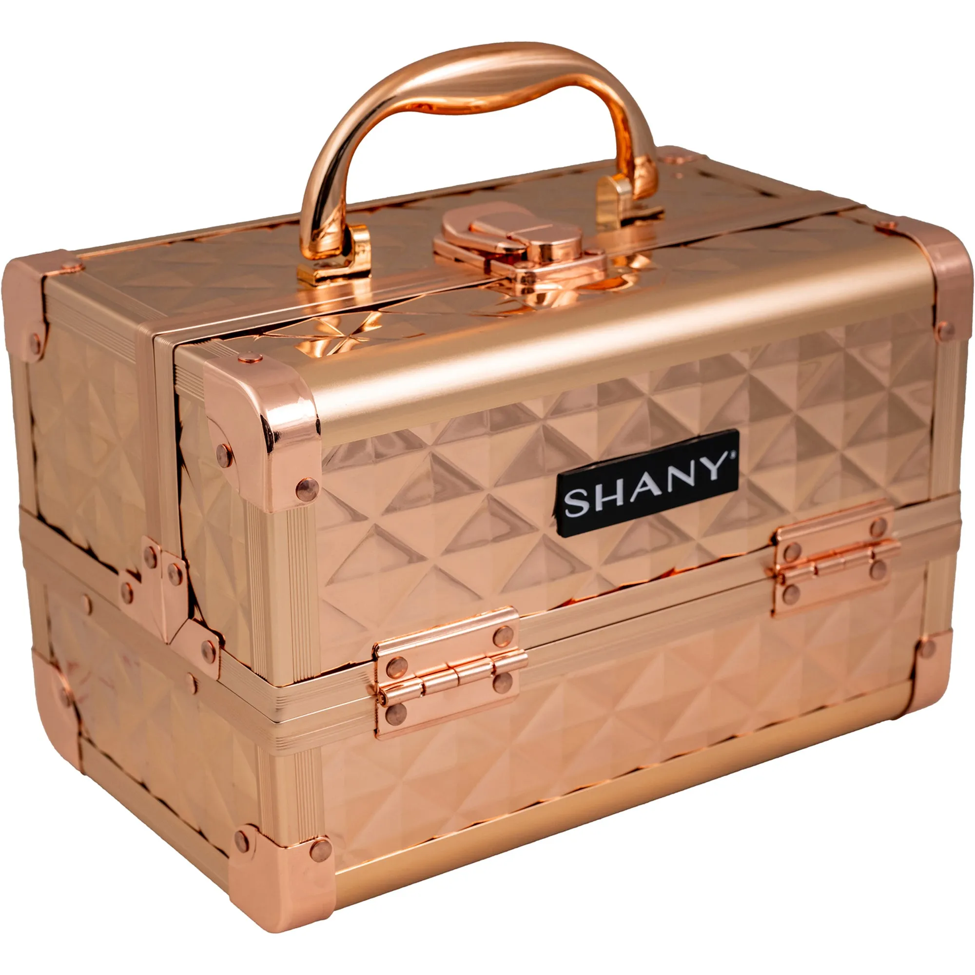 Chic Makeup Train Case with Mirror