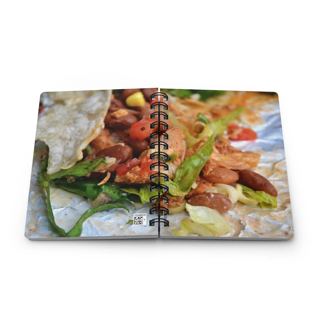 Chicken Burrito Spiral Bound Journal
